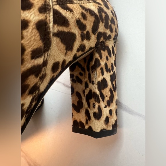 Sam Edelman Cheetah Print Booties Size 7 – Block Heel Ankle Boots - Picture 9 of 9